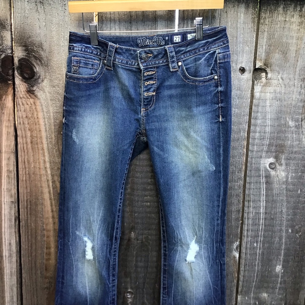 Miss Me Women's Blue Boot Cut Jeans - Picture 2 of 10